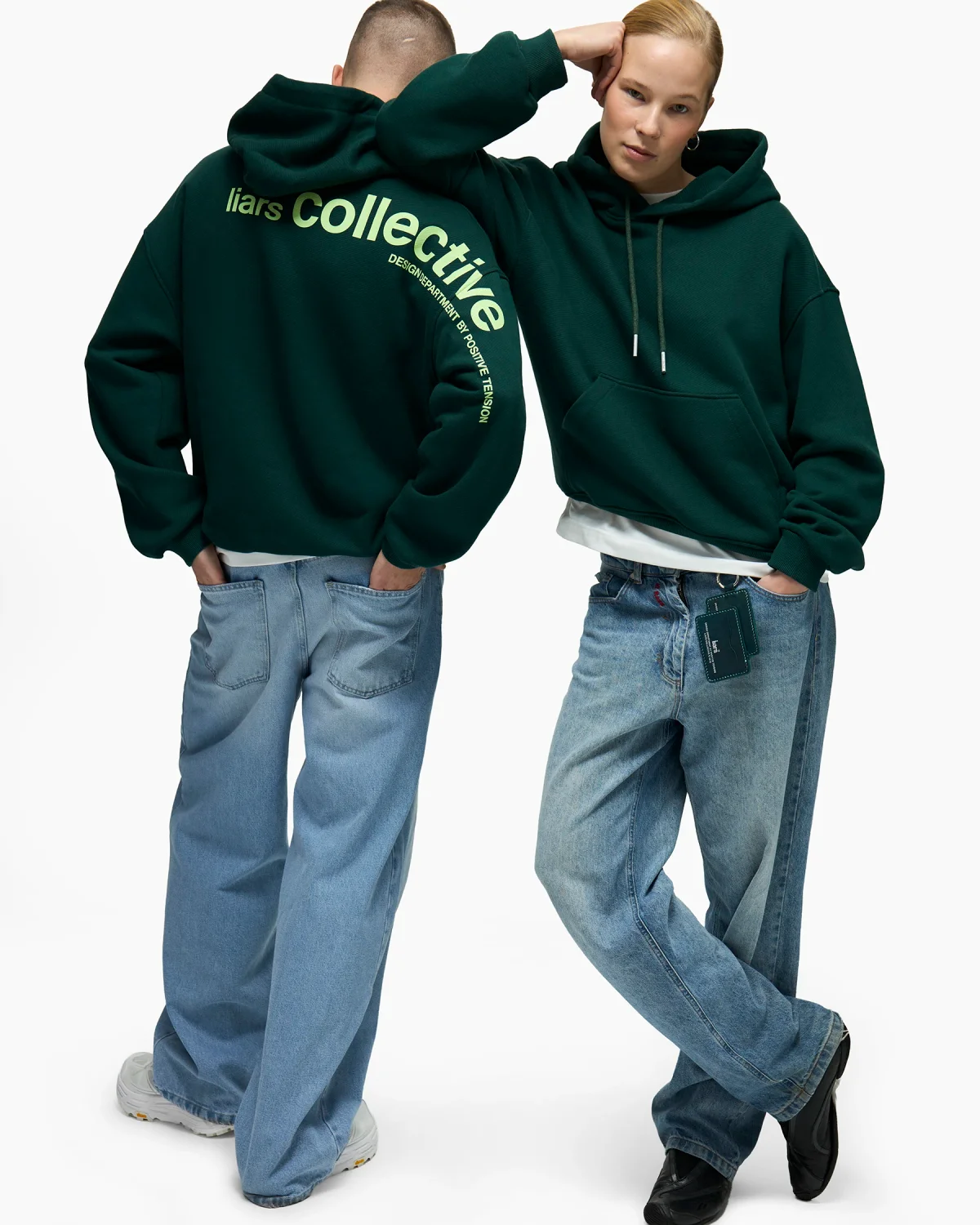 Hoodie ‘Shoulder’ Green