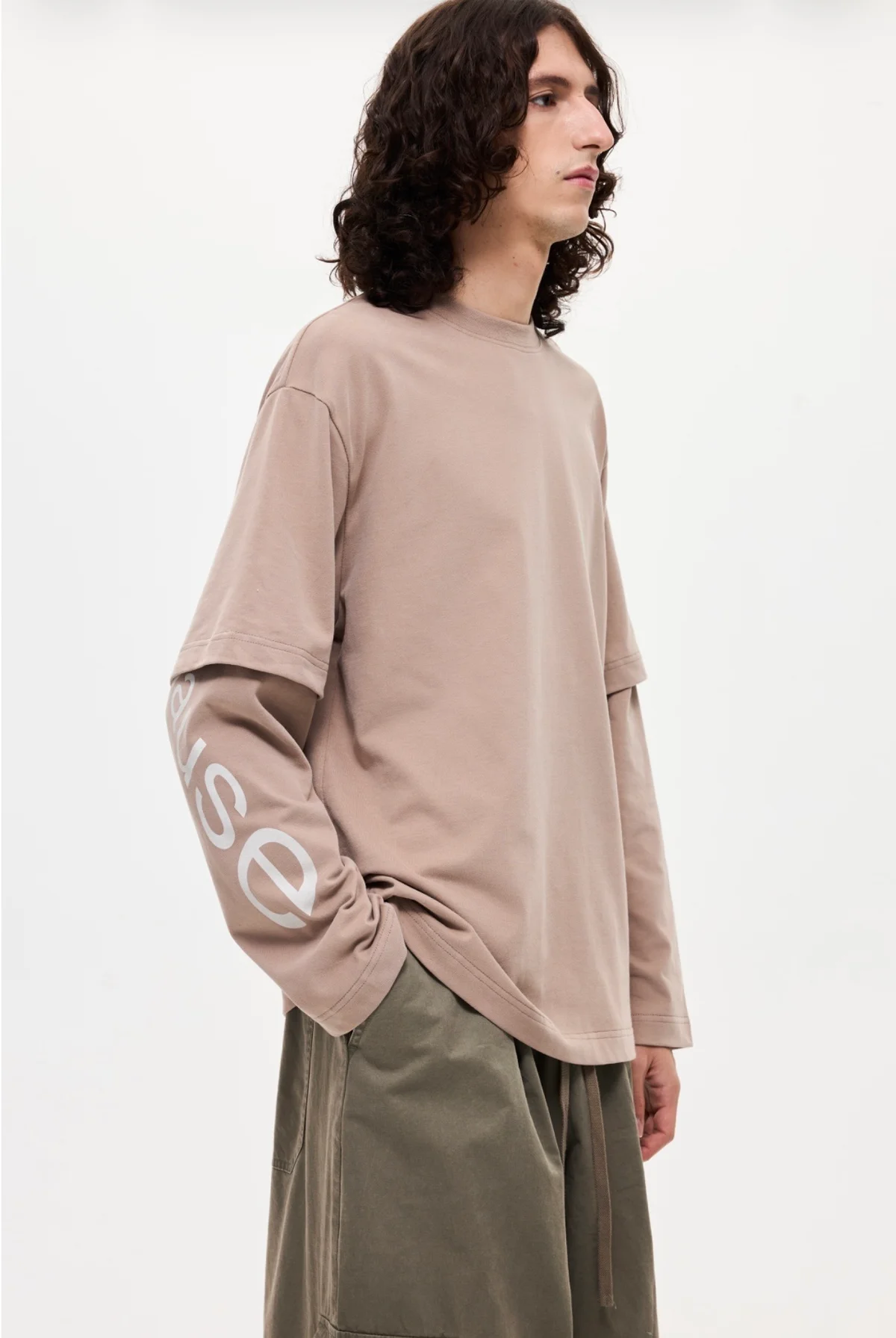 Longsleeve 'No Performance' Beige