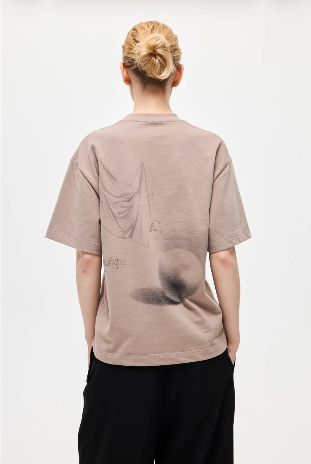 Tee 'Pencil' Beige