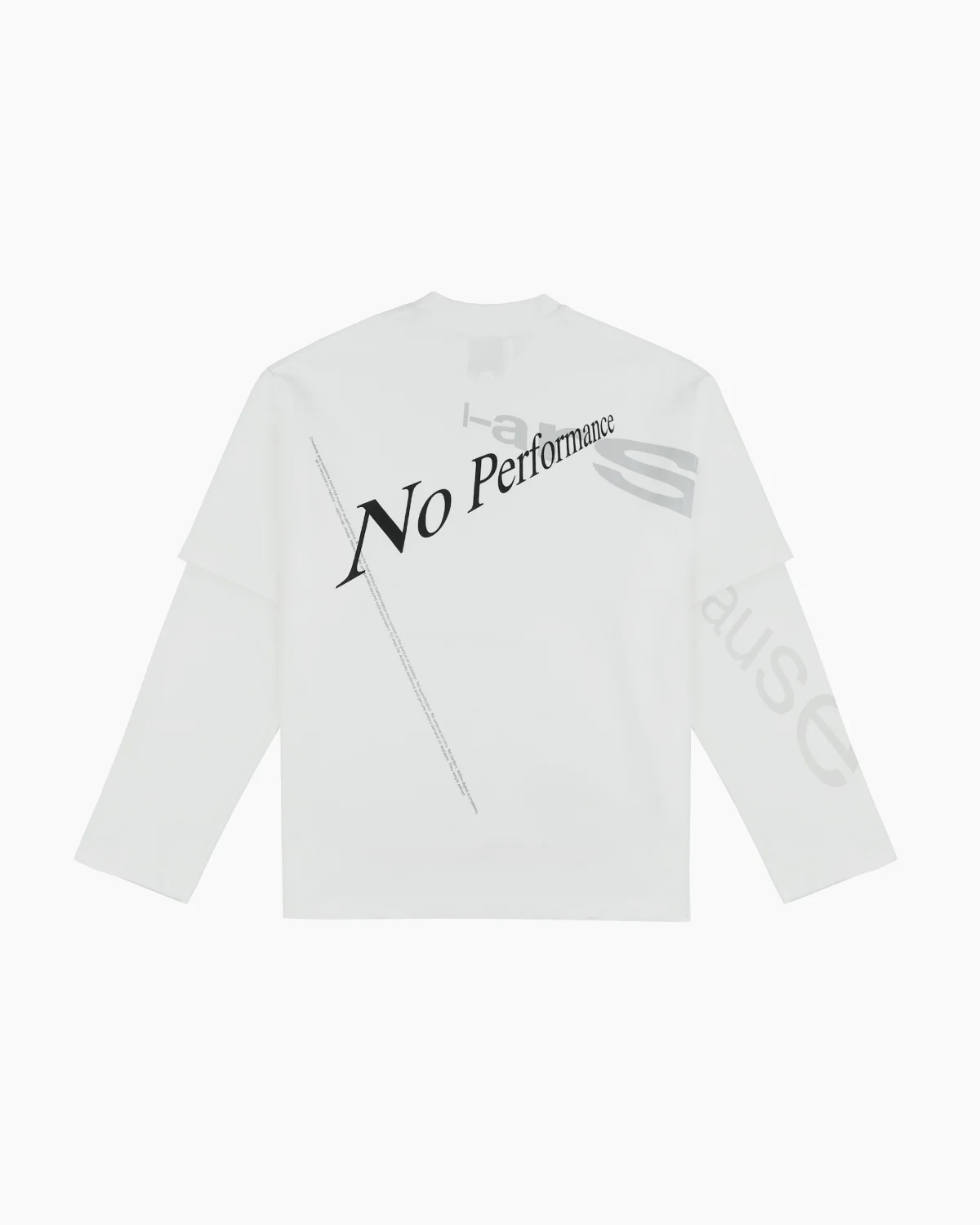 Longsleeve 'No Performance' White