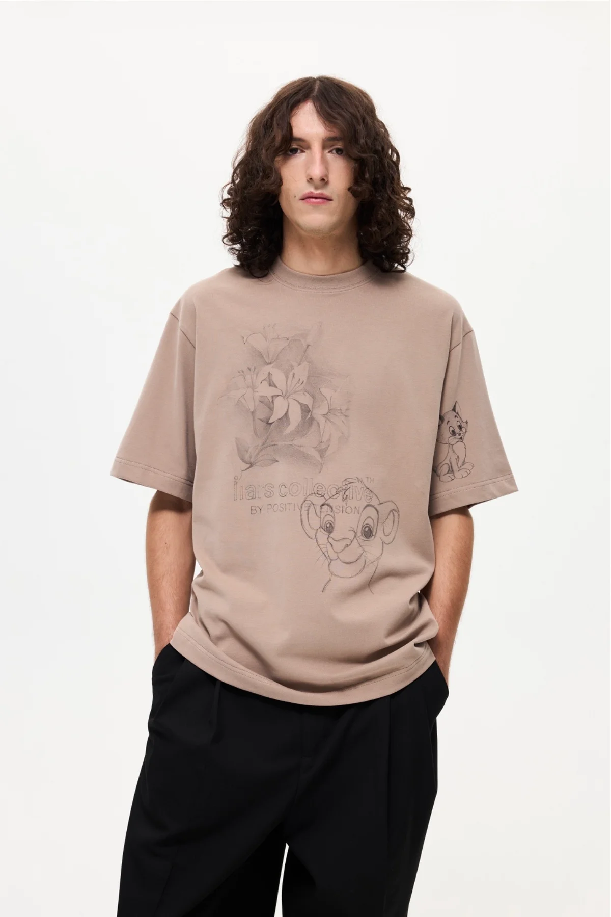 Tee 'Pencil' Beige