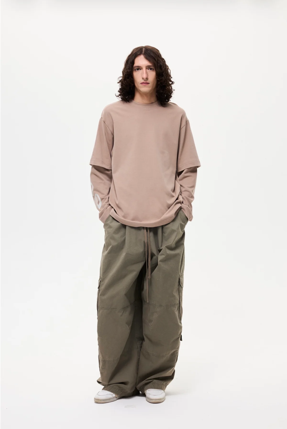 Longsleeve 'No Performance' Beige