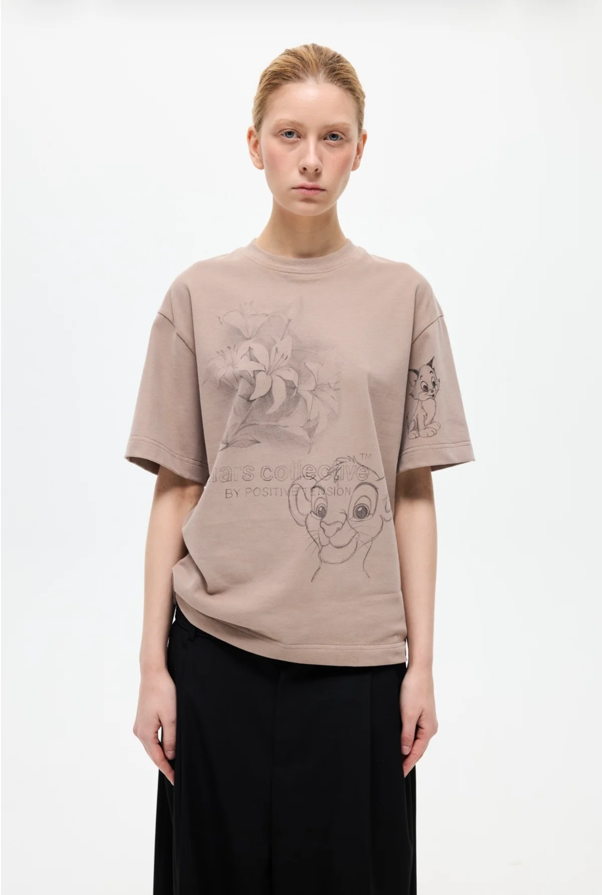 Tee 'Pencil' Beige