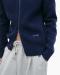 Zip-Sweater ‘Collar’ Blue